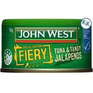 JOHN WEST FIERY TUNA & TANGY JALAPENOS 95GM