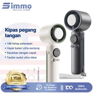SIMMO Handheld Fan Kipas 199 Gear Adjustment Wind Cooler 4000mAh Battery Power Display Mobile Fan Po