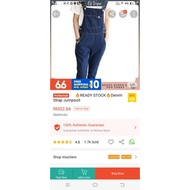 Denim strap , Jumpsuit.