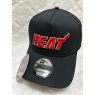 LJS CAPGAMING ONLINE SHOP NEWERA 9FORTY A-FRAME NBA MIAMI HEAT (TRUCKER HAT)