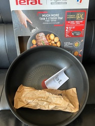 Tefal鈦金6X疊疊系列 28cm深炒鑊跟手柄法國製