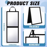 Backstage Hanging Mirror for Dance 33.5 x 13.4 Inch Travel Foldable Backstage Mirror for Gifts Dance