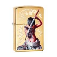 【ZIPPO官方旗艦店】龍紋身女武士防風打火機 29668