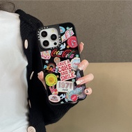 [CASETIFY] Mirror Cola Sticker Phone Case Suitable for iPhone15promax-11 Series Phone Case