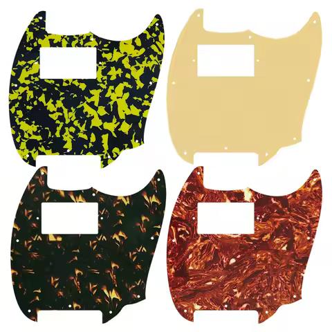 Feiman Custom Guitar Parts For - Squier Bullet Mustang Whit 1 PAF Humbucker Pickup Pickguard Guitar 