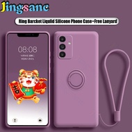 Jingsanc Ốp Giá đỡ nhẫn cho Samsung Galaxy A16/A16 5g Silicone lỏng sang trọng chống sốc ngón tay mề