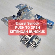 Cupboard Hinge Spoon Hinge Push Open Push To Open P2O (Half Hunchback)