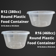 Mega Sales🔥 12oz/16oz/380cc/460cc Plastic Round Food Container/10sets/50sets