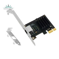 2.5G PCI-E to RJ45 Network Card RTL8125B Chip 100/1000/2500Mbps Ethernet LAN Adapter PCIe X1 PC Wire