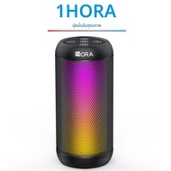 1HORA ลําโพงไร้สายแบบพกพาลําโพงบลูทูธกลางแจ้ง RGB Breathing Light TWS การจับคู่ 2400mAh สเตอริโอ Cam