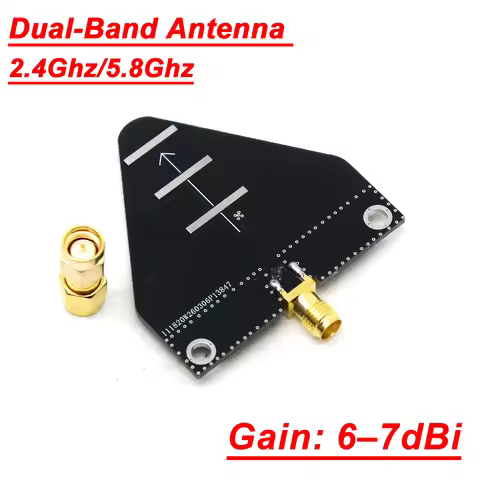 2.4G 5.8G 6-7dbi Directional Antenna SMA 2.4Ghz 5.8Ghz WIFI Drone Radar Image Transmission HAM Radio