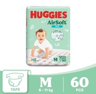 Huggies AirSoft Tape Diapers M60