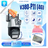 Surveillance camera P11-V380 4G - Outdoor camera - 2-eye camera with 2 frames - 2-way conversation