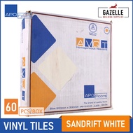 Apo Floor Vinyl Tiles AVQT 1.3mm - Sandrift White 60pcs / Box 5.4sqm Coverage 300mm x 300mm