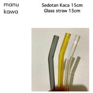 15cm Glass Straw 15cm ||