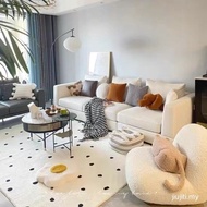 Modern Simple Grid Imitation Cashmere Carpet Living Room Log Nordic Minimalist Light Luxury Carpet B