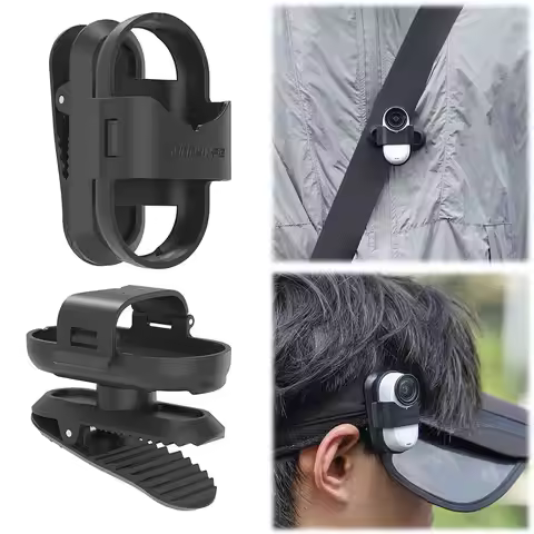 Sports Camera Mount 360 Degree Camera Clip Camera Cap Holder for Insta360 GO 3S/GO 3 Sports Camera A