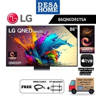 (FOC SHIPPING WITHIN KL & GIFTS) LG 86QNED91TSA  86'' 4K SMART MINI-LED AI TV  86QNED91 / QNED91