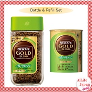 Coffee Nescafe Gold Blend Aromatic Regular Soluble Coffee 80g + Eco &amp; System Pack (Refill) 55g [Direct from Japan/Made in Japan]