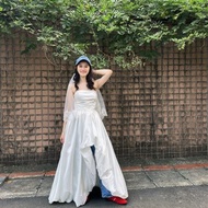 Miller 米樂-睫毛蕾絲/雙層中長款頭紗