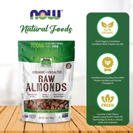 NOW Foods, Certified Organic Almonds, Raw and Unsalted, Good Source of Protein and Fiber, 340g