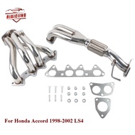 Stainless Racing Manifold Header Exhaust For Honda Accord 98-02 LS4 Combo 1998-2002 Honda Accord F23