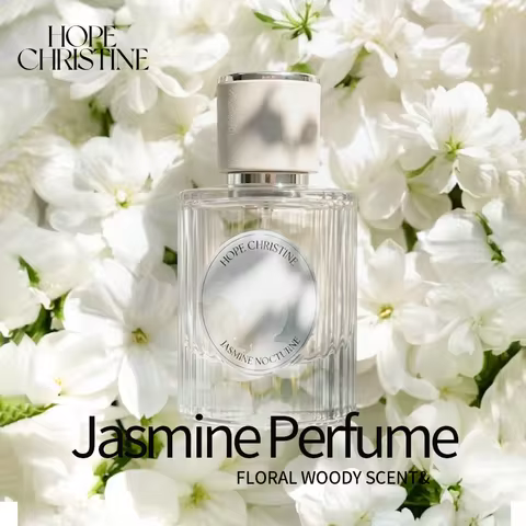 Perfume Jasmine Women HOPE CHRISTINE Jasmine Perfume for Women Natural White Floral Fragrance Long L