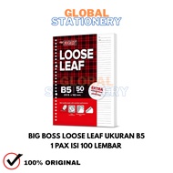 BIGBOSS Loose Leaf Line Paper BigBoss Binder Filling/ Size B5 B5 Binder Filling/ 100 Sheets