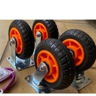 Trolley Wheel 6 inch Silence Heavy Duty Solid Rubber Wheel