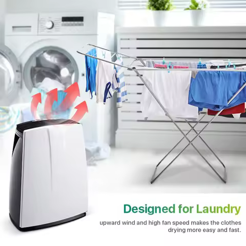 50-60L/24H Home Dehumidifier 7.2L Water Tank R290 Air Purifier All-Day Dehumidification for Living R