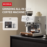 Petrus Coffee Machine Grinding Integrated Fully Semi-Automatic Espresso Machine, Milk Foam Machine, 