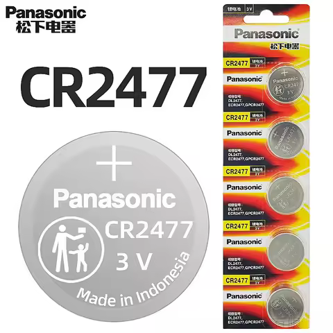 Panasonic 2-50PCS CR2477 Button Battery 3V Lithium Battery Instrument Meter Imported Digital Tire Pr