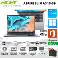 LAPTOP Acer Aspire 3 A315-59-39S9 (15.6"FHD/Core i3-1215U/8GB RAM/512GB SSD/Intel UHD Graphic/Wifi 6) - Silver