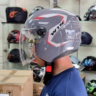 หมวกกันน็อคเรียบๆ หมวกครึ่งใบ หมวกกันน็อคไม่ปิดคาง BM Win1 แว่น 2 ชั้น เบา หมวกกันน็อคถูกๆ