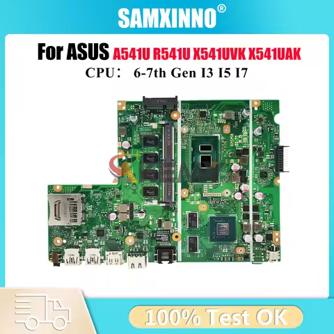 X541UVK Laptop Motherboard For ASUS VivoBook R541U X541UJ F541U X541UV X541UAK X541UVK A541U A541U X
