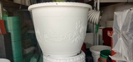 pot shalom glori ukuran 50 cm warna putih / pot jumbo shalom glori ukuran 50 cm warna putih