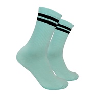 Pastel Green 2-Striped Socks (G84)
