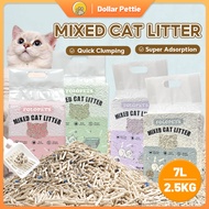 FOLOPETS Cat Litter Sand 7L Mixed Tofu Cat Litter Deodorant Bentonite Cat Litter