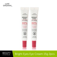 Luxe Organix Bright Eyes Eye Cream 80% Galactomyces 15g 2 pcs