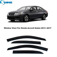 4pcs Side Deflectors For Honda Accord Sedan 9th Gen 2013 2014 2015 2016 2017 Car Window Visor Rain G
