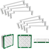 Updated 2 Sets Box Fan Filter Clips, Air Filter Holder Sealed No-Gap for 20 Inch Box Fan, Fits 20x20