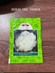 Benih Bunga Kol Aquina F1 10 Gram Cap Panah Merah Bibit Sayur Kembang Hijau Putih Hidroponik Biji