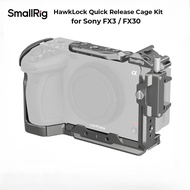SmallRig 4770 FX3 / FX30 Cage,HawkLock Quick Release Cage Kit for Sony FX3 / FX30 with Cable Clamp M