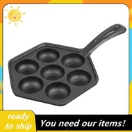 Cast Iron Stuffed Nonstick StuffedPancake Pan,Munk/Aebleskiver,House Cast Iron Griddle for Various S