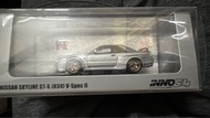 INNO64 1/64 日產 NISSAN SKYLINE GT-R R34 V-SPEC II 銀