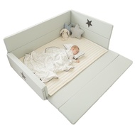 GGUMBI: 3 in 1 Transformation Bed - World Star (Grey) (GGUMBI Best-selling Baby Bed)