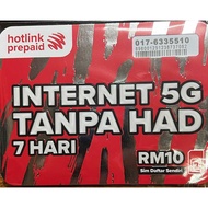 Hotlink Prepaid Sim Card "Double Double Digit" & "Easy to Remember" 017-6335510