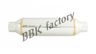 ท่อพักไอเสีย หม้อพักกลาง หัวจรวด 4-1/2"x12" เนื้อเงา [BBK Factory]