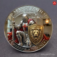 Retro Loyal Soldier Wearing Armor Design 2D Flat Metal Glass Brooch Accessories JKG7