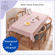 [Ready Stock] PVC Table Cloth Waterproof & Oil Proof -137X180CM Ins Table Cloth / Rectangle Table Cl